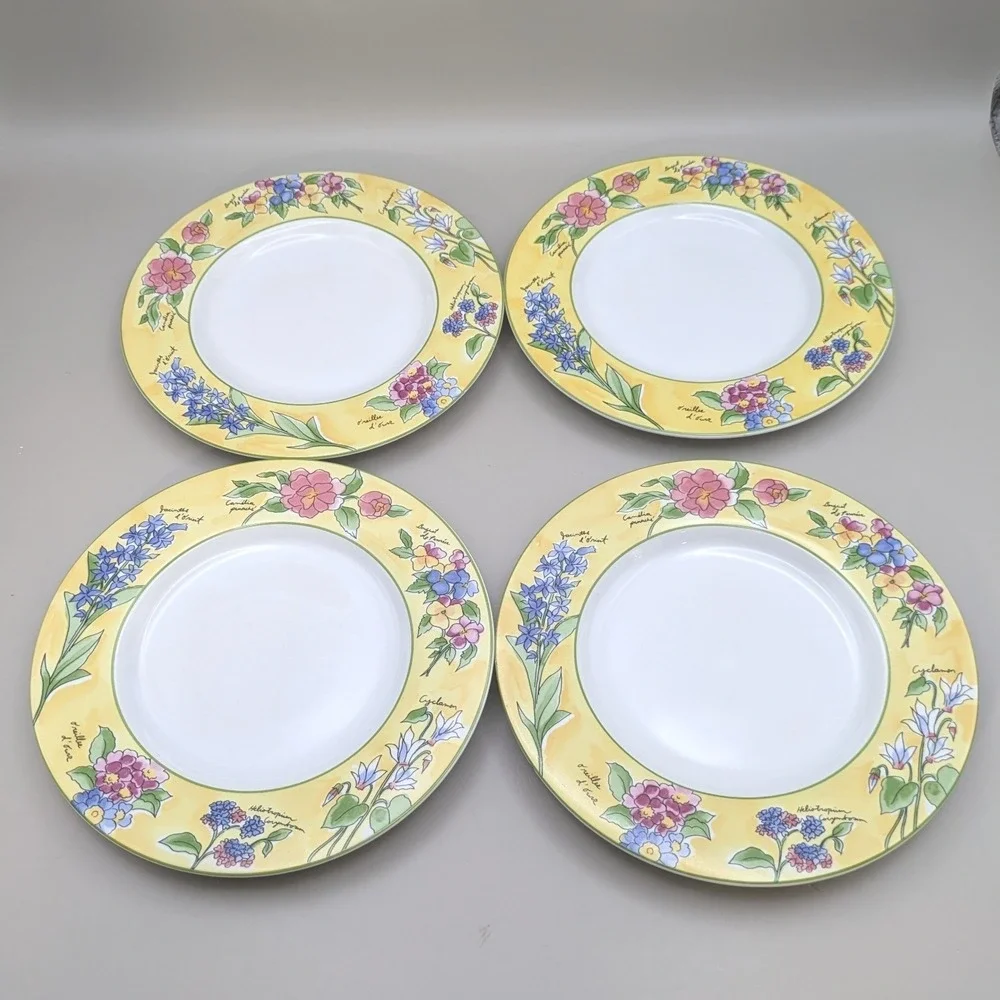 VTG Sakura Creme Brulee Sue Zipkin Stoneware 11 Piece Tea Set Sugar Creamer 1995
